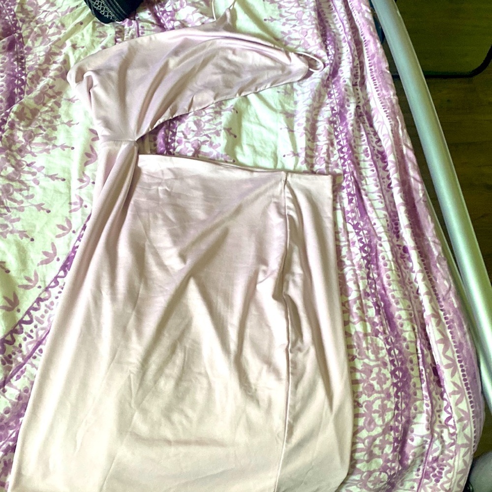 Asymmetrical mini dress